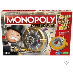 New!Hasbro Monopoly Secret Vault Game - Red and Gold
